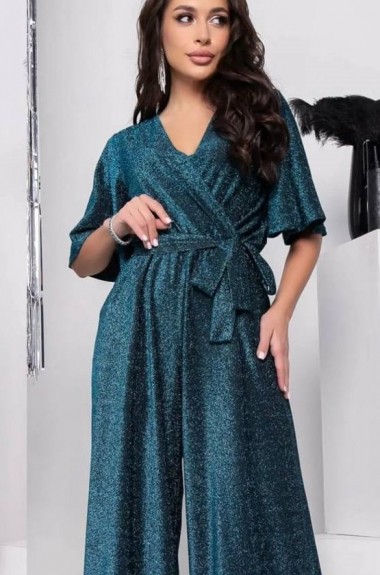 Люрексовый комбинезон на запах IO-691A750