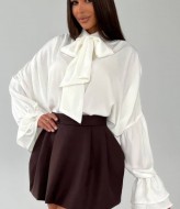 Элегантная шелковая блуза LUC-1137A479