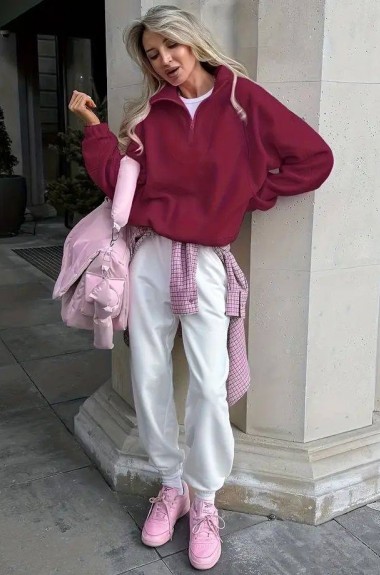 Базовый флисовый свитшот AJO-506A400