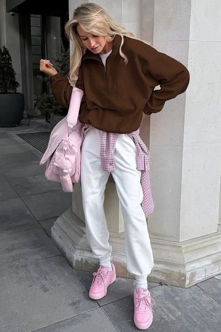 Базовый флисовый свитшот AJO-506A400