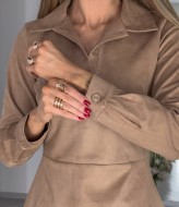 Замшевое платье ATE-058A690