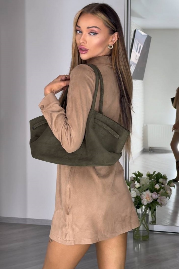 Замшевое платье ATE-058A690