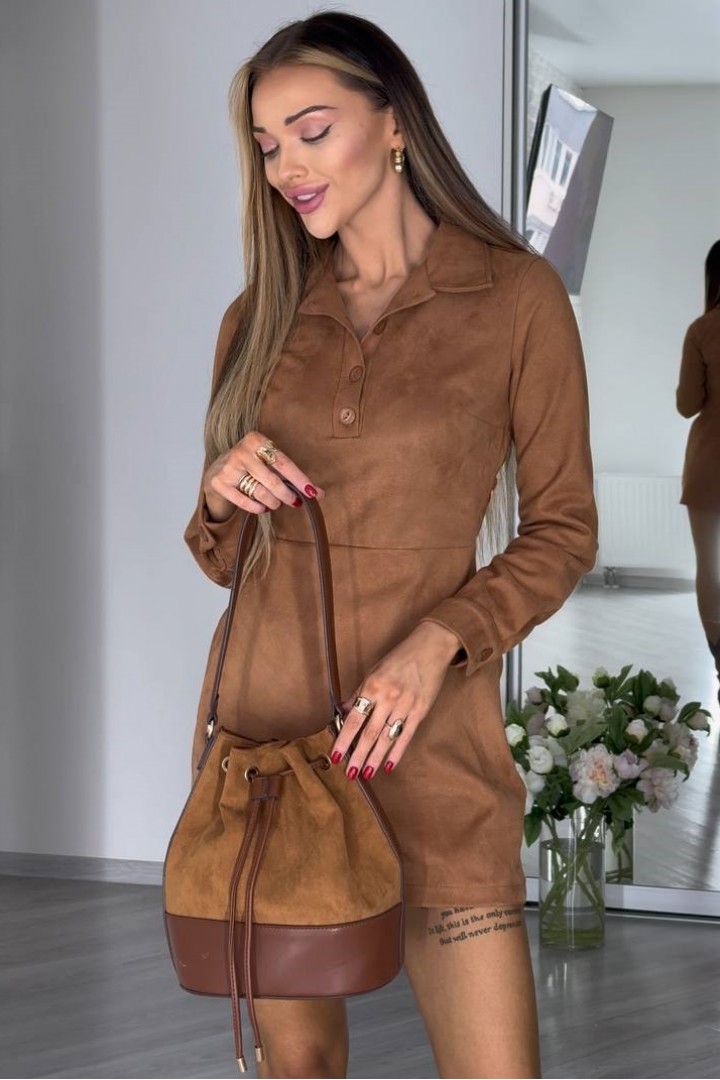 Замшевое платье ATE-058A690