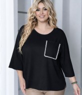 Стильная блуза свободного кроя JA-842.2A380