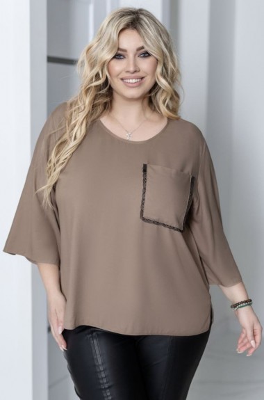 Стильная блуза свободного кроя JA-842.2A380 Стильная блуза свободного кроя JA-842.2A380