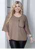 Стильная блуза свободного кроя JA-842.2A380