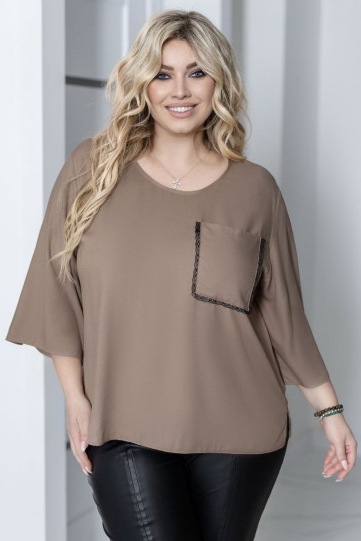 Стильная блуза свободного кроя JA-842.2A380