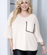 Стильная блуза свободного кроя JA-842.2A380