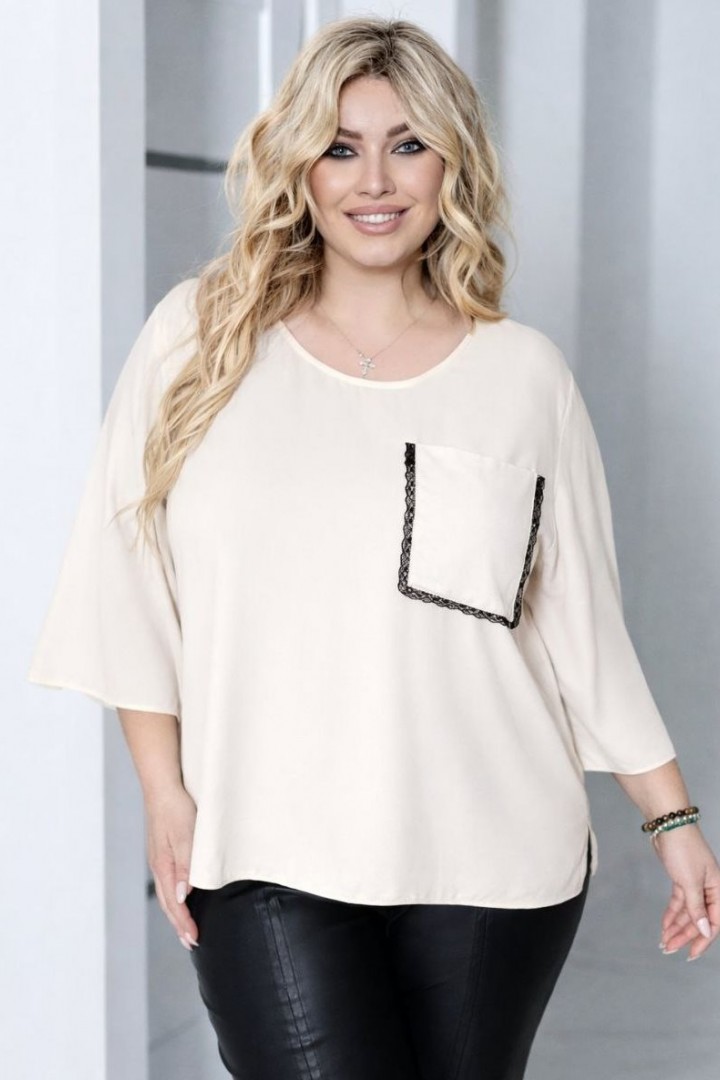 Стильная блуза свободного кроя JA-842.2A380