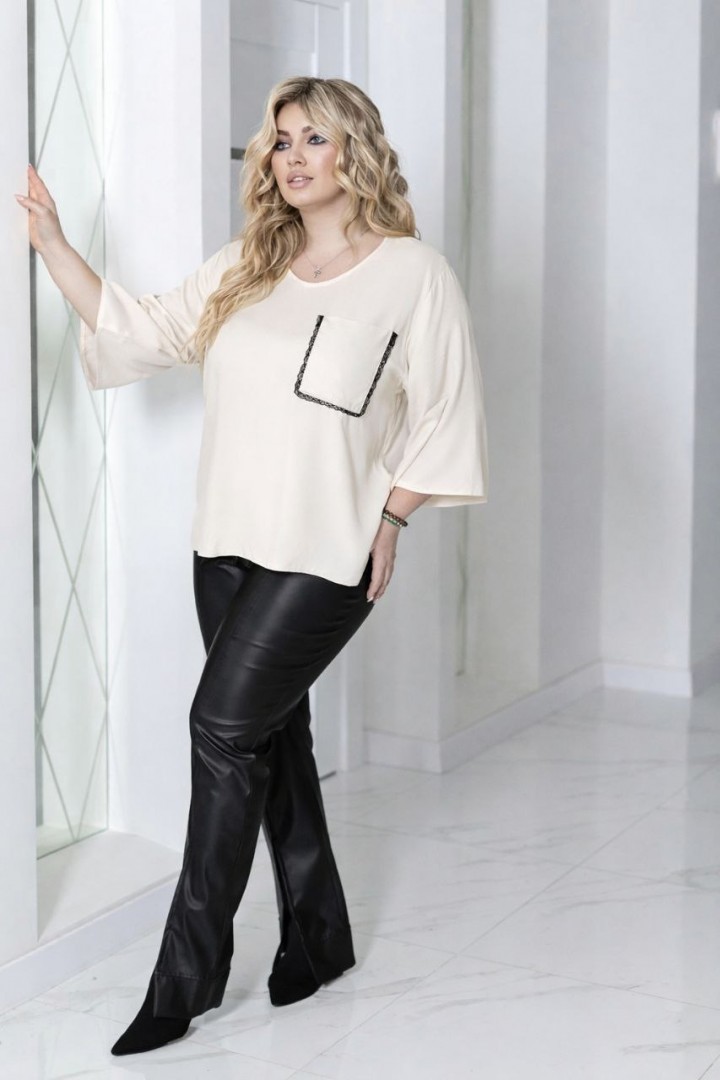 Стильная блуза свободного кроя JA-842.2A380