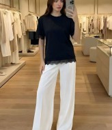 Футболка с кружевом KC-3365A300