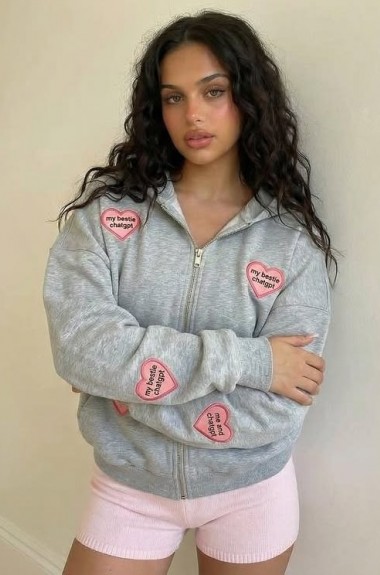 Стильное худи с накатом LUC-1203A369