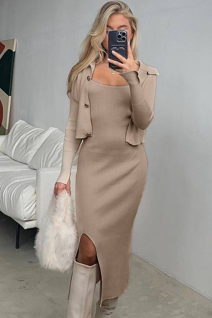 Костюм двойка платье и кофта  NK-9144A550