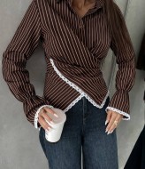 Рубашка с кружевом VOL-744A530