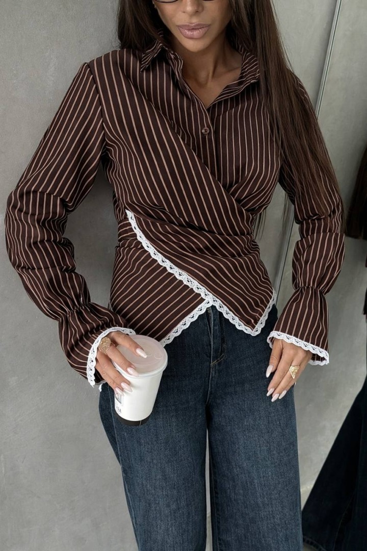 Рубашка с кружевом VOL-744A530