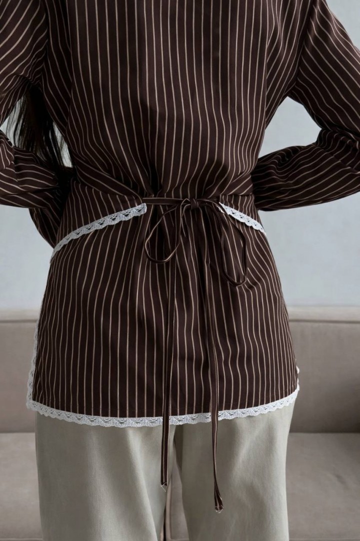 Рубашка с кружевом VOL-744A530