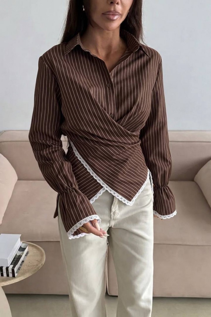 Рубашка с кружевом VOL-744A530