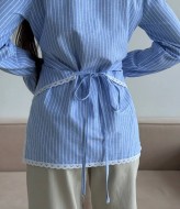 Рубашка с кружевом VOL-744A530