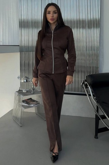 Приталенный жакет и брюки с разрезами INNA-765A780