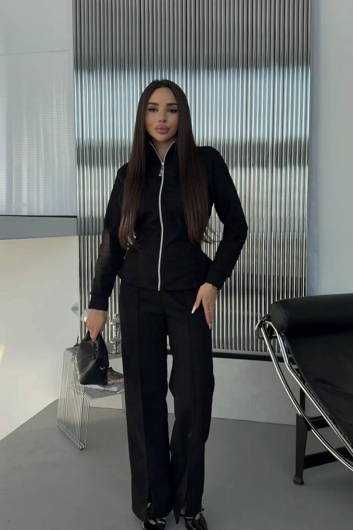 Приталенный жакет и брюки с разрезами INNA-765A780