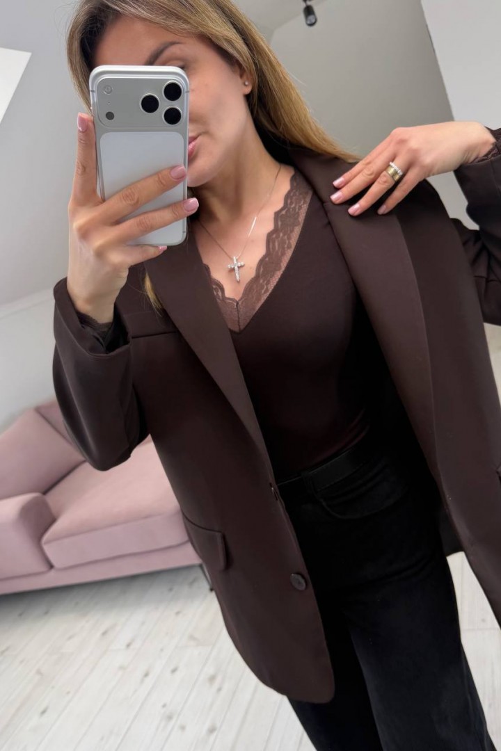 Лонгслив с кружевом KG-135A340