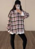 Женская рубашка в клетку IMMA-444A490