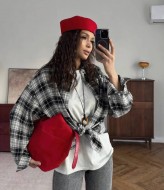 Женская клетчатая рубашка IMMA-444A490