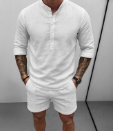 Мужская льняная рубашка  KUT-1741A450