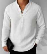 Мужская льняная рубашка  KUT-1741A450