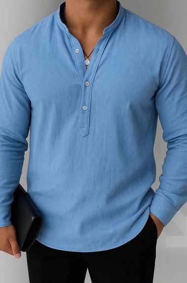 Мужская льняная рубашка  KUT-1741A450