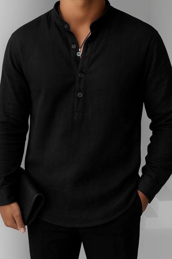 Мужская льняная рубашка  KUT-1741A450