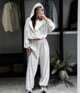 Укороченное худи и свободные штаны LK-374A750