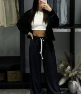 Укороченное худи и свободные штаны LK-374A750