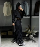 Укороченное худи и свободные штаны LK-374A750