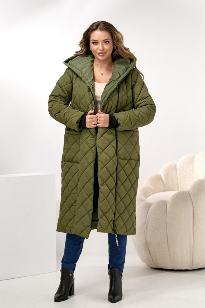 Демисезонное пальто с капюшоном DV-R3714A1400