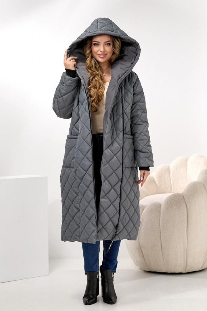 Демисезонное пальто с капюшоном DV-R3714A1400