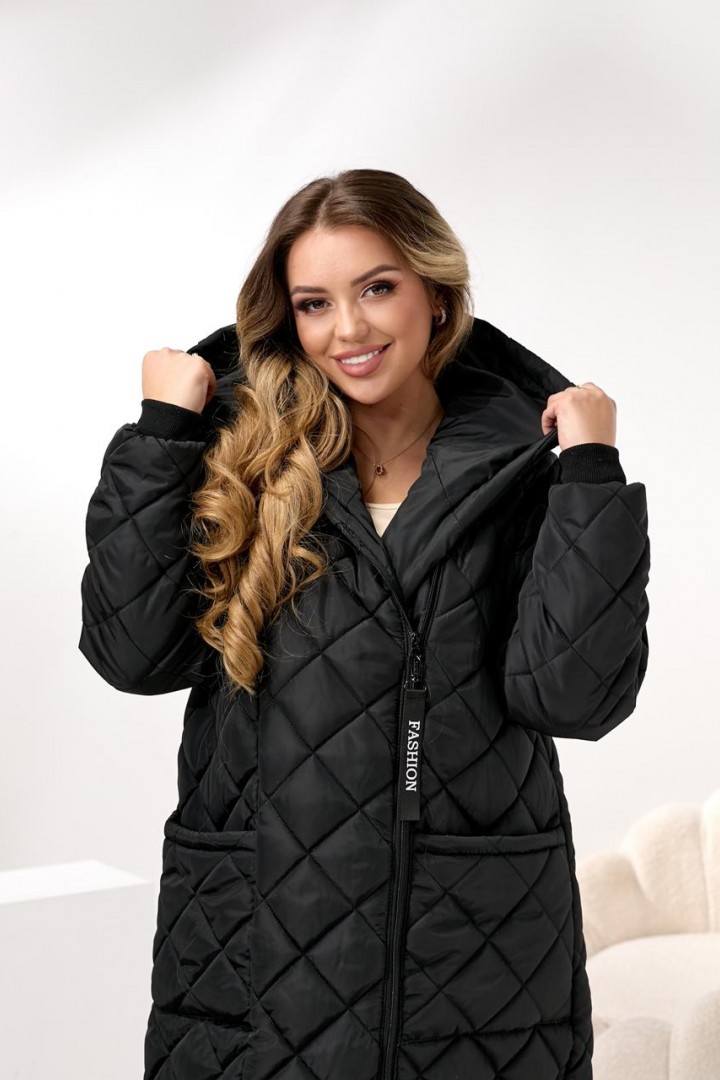 Демисезонное пальто с капюшоном DV-R3714A1400