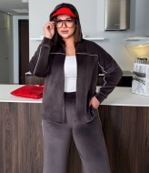 Велюрвый костюм декорированный кантом DV-AR5512A760