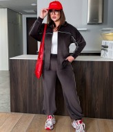 Велюрвый костюм декорированный кантом DV-AR5512A760