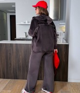 Велюрвый костюм декорированный кантом DV-AR5512A760