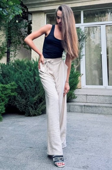 Брюки женские льняные  KL-800A300