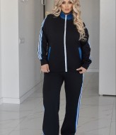 Трикотажный костюм с джинсовыми вставками VOJ-345A850