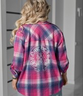 Рубашка свободного кроя со стразами VOJ-1072A550