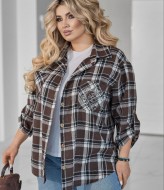 Рубашка свободного кроя со стразами VOJ-1072A550