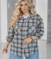 Рубашка свободного кроя со стразами VOJ-1072A550