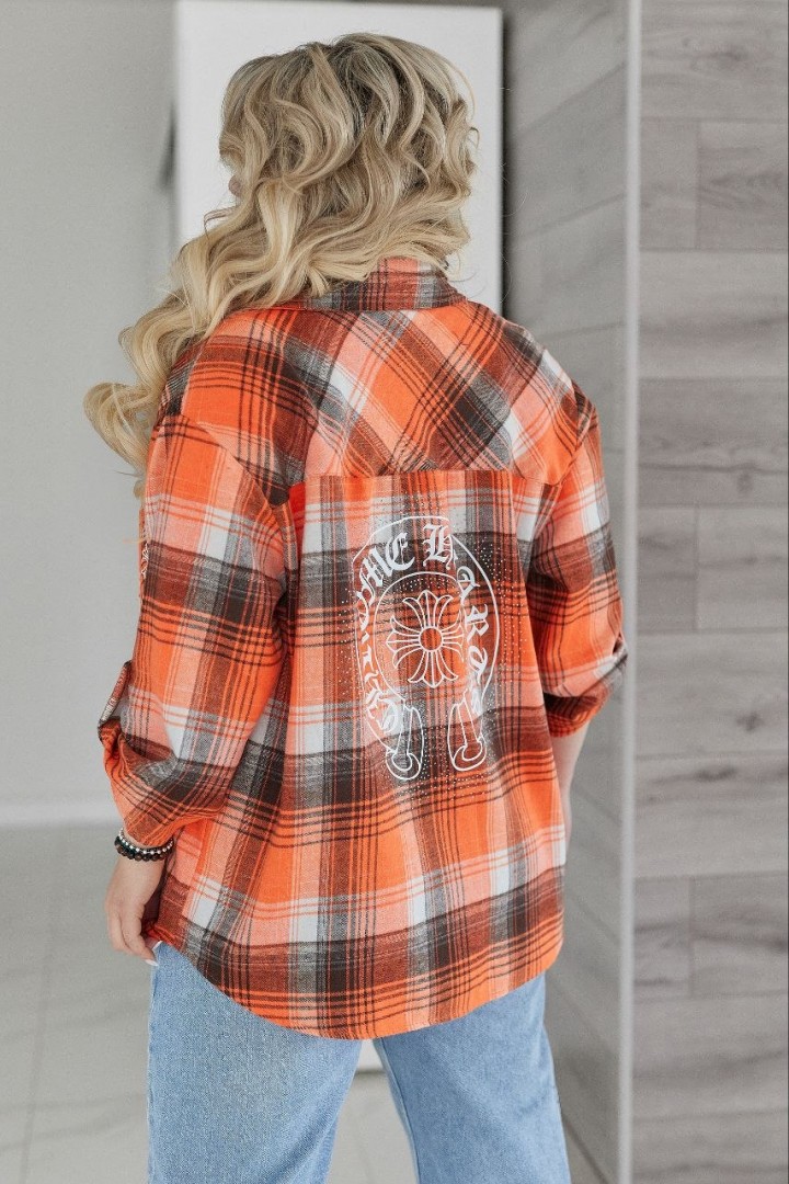 Рубашка свободного кроя со стразами VOJ-1072A550