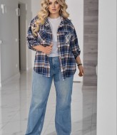 Рубашка свободного кроя со стразами VOJ-1072A550