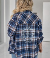 Рубашка свободного кроя со стразами VOJ-1072A550