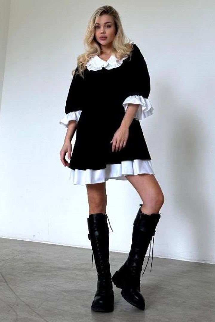 Платье с белым воротничком ASP-469A650