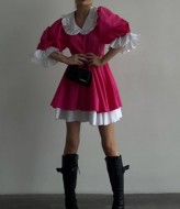 Платье с белым воротничком ASP-469A650